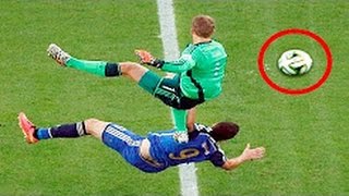 Top 10 Brutal Tackles • Fouls By Goalkeepers