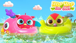 Baby cartoons for kids \& Hop Hop the owl full episodes. Learning baby videos \& water toys.