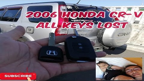 Honda CR-V all keys lost / Ta Regz TV