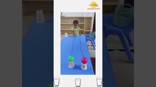 paper cup activities ₹#childdevelopment #preschoollearning #trendingshorts