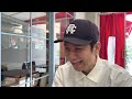 渡部カフェ。アンジャッシュ渡部君に久しぶりに会いに行って謝罪シャツを渡しました。