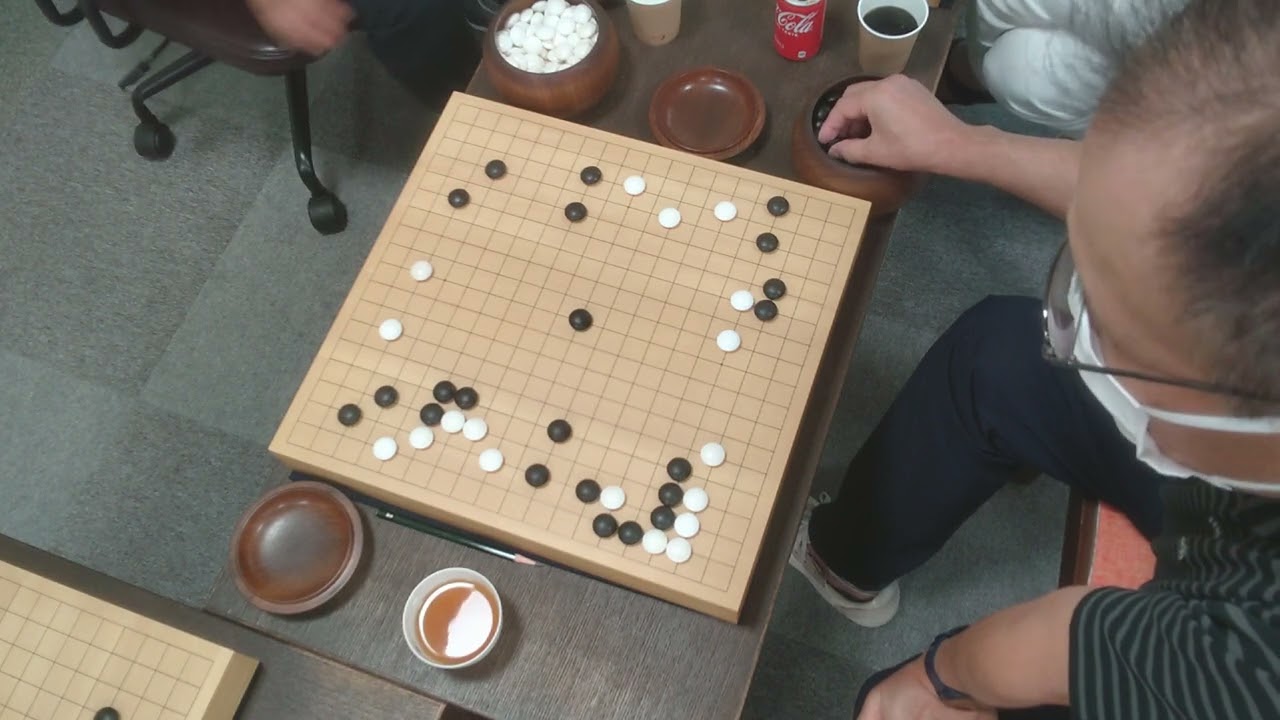 令和6年8月18日(日)高橋良侑(すけたす)新初段の指導碁@芦屋囲碁サロン5子局