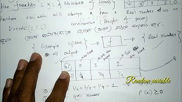 Random variable, Probability mass function & density function || Bangla Lecture