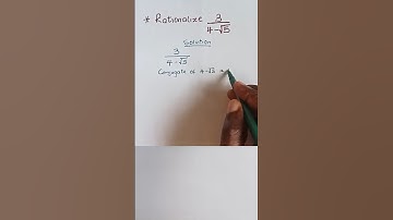 How to Rationalise Surds #shorts