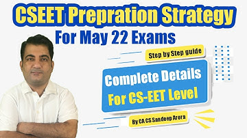 CSEET May 2022 Exams Preparation Strategy ! CSEET in 2022 ! How to Prepare CSEET Exams ! #cseet
