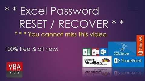Reset Forgotten VBA Project Password