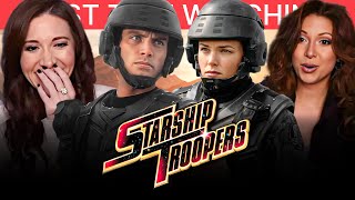 Starship Troopers (1997) THIS MOVIE IS WILD FUN!! *First Time Watching Reaction!!