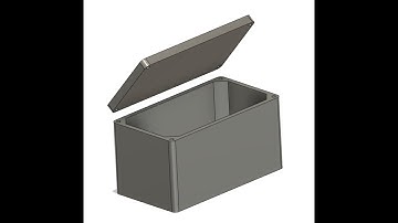 Box and lid on Fusion 360 with a Macbook