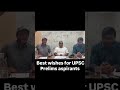 Best Wishes for UPSC Prelims Aspirants UPSC Motivation 2026 #upsc#shrirajias #ras2026 #shorts