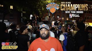 KNICKS WIN CHAMPIONSHIP - NEW YORK CITY ERUPTS, YNS VS POLICE, ITS CHAOS 