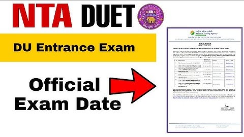 NTA official Notification for DUET 2020 || Delhi University Entrance Exam ||  @CLUSTERcareer
