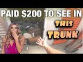 GAMBLED $200 TO SEE IN THIS TRUNK! storage wars style ~ extreme unboxing mystery trunk from auction