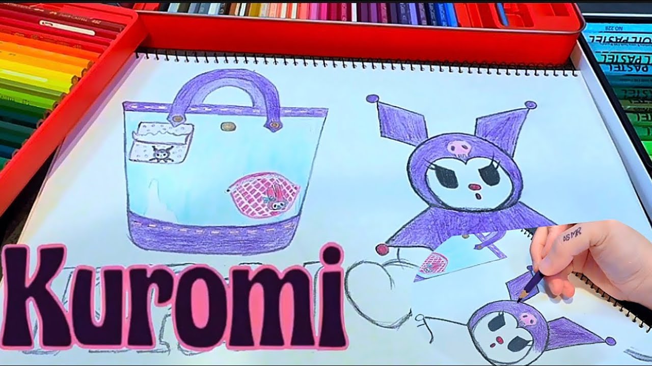 Kuromi Drawing ✍️ Cute Sanrio Bag & Kuromi | DIY Paper Craft Ideas ( with Music)