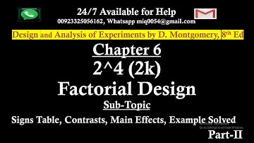 2^4 Factorial Design | 2k Factorial Design | 2^4 Problem Solved By Hand Part 2