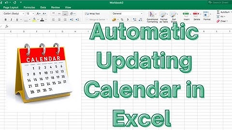 Automatic Updating Calendar in Excel | Automatic Calendar in Excel | Excel Tutorial