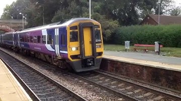 Northern Rail Class 158 Departing Garforth 29/09/14