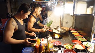 Girls Love It! Trending Fried Rice on TikTok Made by A Group of Muscle Man - Cambodian Street Food