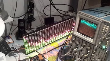 Arduino spectrum analyser with ht1632c