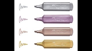 Faber Castell Metalik Renkli Fosforlu Kalem Seti  Krtasiye Kulb