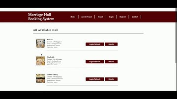 Python Django And MySQL Project on Marriage Hall Booking System