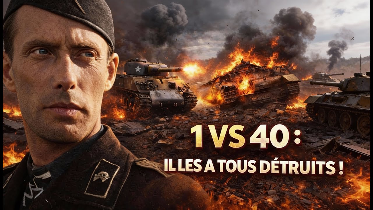 Allemands Terrifiés : Un Char Américain Détruit 40 Panzers En Une Bataille