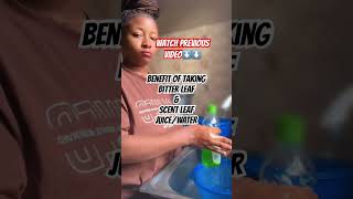 Health benefit of BITTER LEAF/SCENT LEAF WATER/JUICE #shorts #youtubeshorts #health #naturaltips