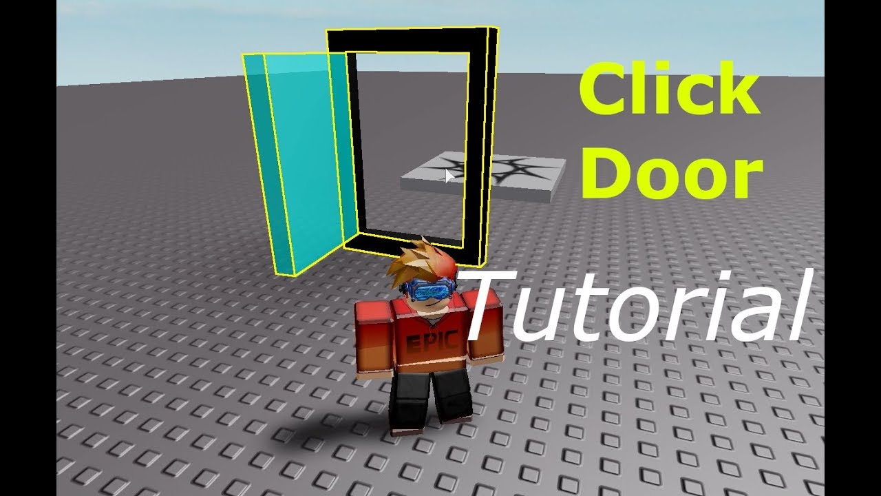 Roblox Click Door Tutorial Youtube - roblox studio how to make a clickable door
