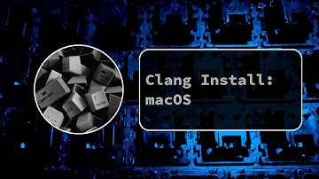 Installing Clang on macOS
