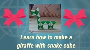 How to make a giraffe with snake cube