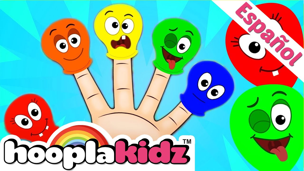 Familia dedo de globos | Balloon Family | Canciones infantiles divertidas | HooplaKidz en Español |