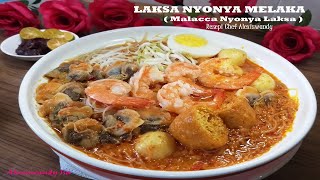 LAKSA NYONYA MELAKA (Malacca Nyonya Laksa) resepi asli mudah, Chef Alexiswandy.