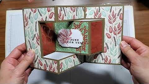 #25 VIDEO Trishutter card made from 8-1/2" X 11" cardstock and fits in an A2 envelope