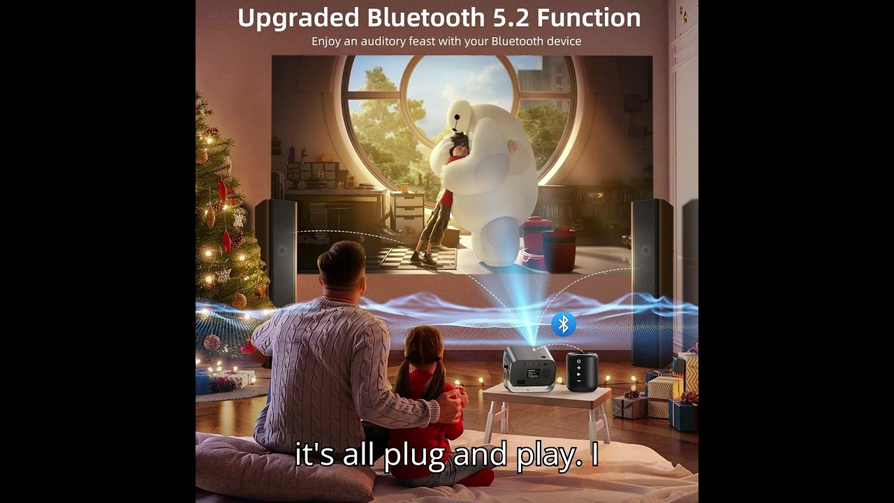 Fannotti Smart Projector Review : 800 ANSI 1080P 4K Support, Android 12, Auto Focus & WiFi 6!