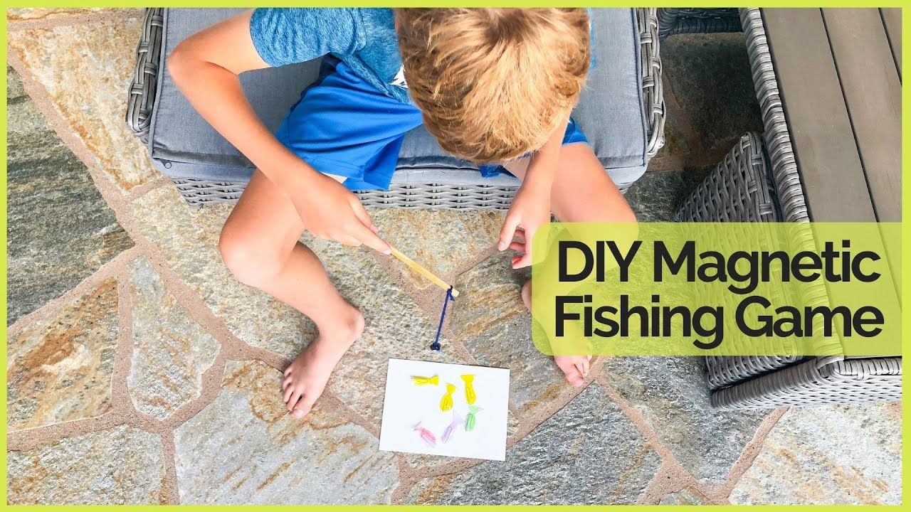 Make a Homemade Magnetic Fishing Game - Blissfully Domestic