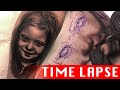 Daughter's portrait - Tattoo time lapse