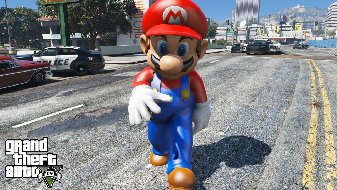 Super mario 5. Марио в ГТА 5. Super Mario GTA 5. Mario GTA 64g. Мод на Марио.