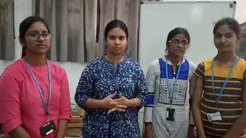 Girls sharing their experience on Internship Program