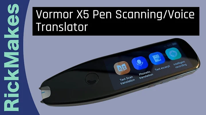 Revolutionary Vormor X5 Pen Translator