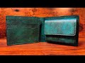 【Making】Fully dyed Bifold wallet. /  Free pattern PDF