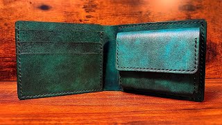 Making a Fully Dyed Bifold Wallet / Pattern No.51