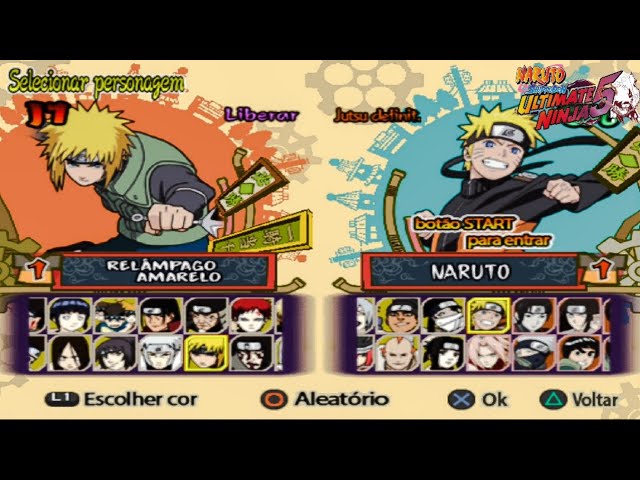 Desbloqueando Personagens Clássicos do Naruto Ultimate Ninja 5 #naruto