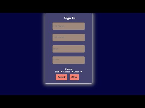Sign In Form | HTML | CSS | - YouTube