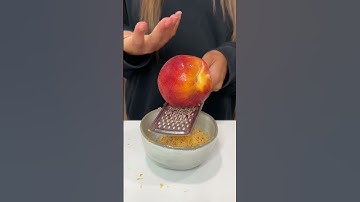 Frozen grated peaches 🍑🍯 #short #shorts #gabrielazzzy