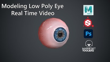 Modeling Low Poly Eye ( Real Time Tutorial )