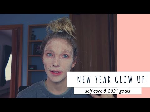 NEW YEAR'S GLOW UP! 🎊🎉 self care routine & 2021 goals