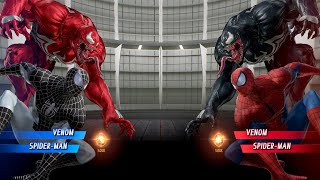 Red Venom & Black Spider Man VS Venom & Red Spider Man - Marvel vs Capcom Infinite
