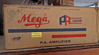 Mega Mia-350U P.a High Power Mixer Amplifier Unboxing Review