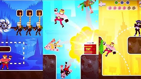 Punch Bob gameplay / Android, ios / tricky puzzle game(part 2)