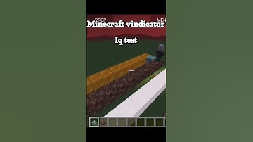 Minecraft vindicator Iq test #minecraft #shorts #vindicator