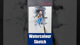 Download Lagu Watercolour sketch, easy drawing, #shortvideo #drawing #sketch #watercolorpainting #easydrawing #art MP3